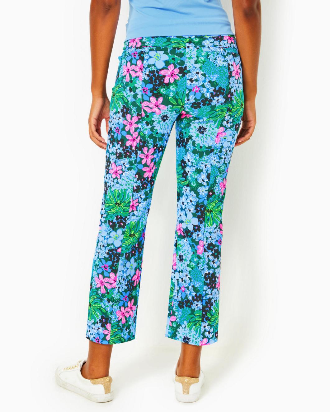 Lilly Pulitzer Upf 50+ Luxletic 28" Alston High Rise Pant Multi Soiree All Day Golf | Women Bottoms