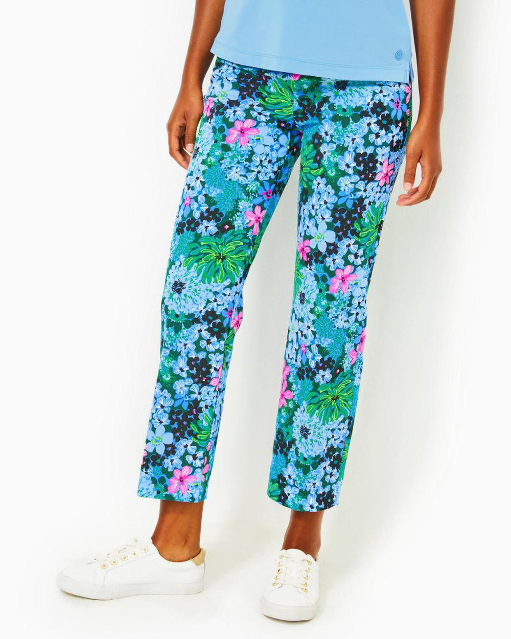 Lilly Pulitzer Upf 50+ Luxletic 28" Alston High Rise Pant Multi Soiree All Day Golf | Women Bottoms