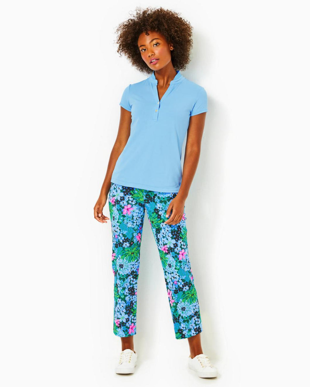 Lilly Pulitzer Upf 50+ Luxletic 28" Alston High Rise Pant Multi Soiree All Day Golf | Women Bottoms