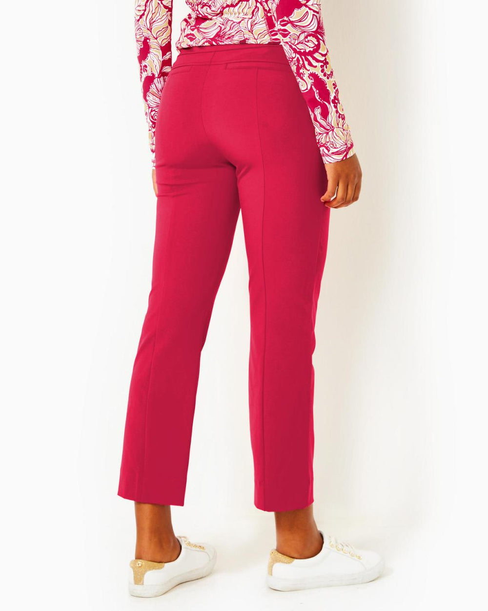 Lilly Pulitzer Upf 50+ Luxletic 28" Alston High Rise Pant Poinsettia Red | Women Bottoms
