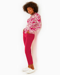 Lilly Pulitzer Upf 50+ Luxletic 28" Alston High Rise Pant Poinsettia Red | Women Bottoms