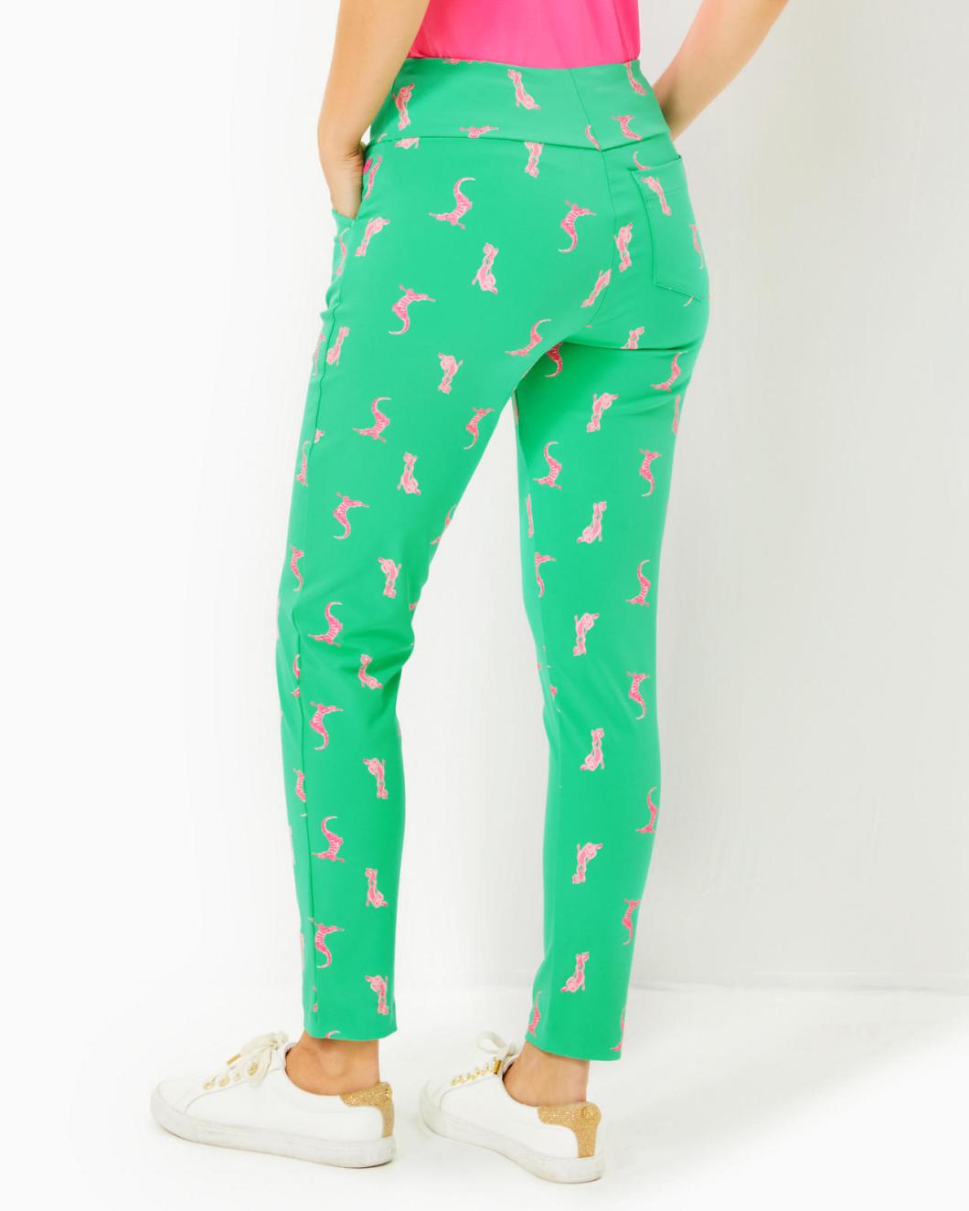 Lilly Pulitzer Upf 50+ Luxletic 28" Corso Golf Pant Spearmint Par Tee Animals Golf | Women Bottoms