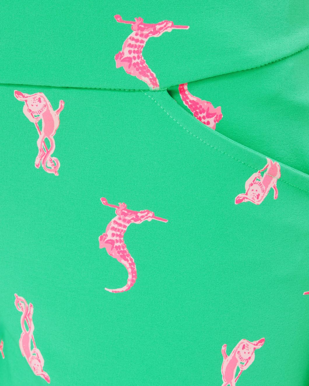 Lilly Pulitzer Upf 50+ Luxletic 28" Corso Golf Pant Spearmint Par Tee Animals Golf | Women Bottoms