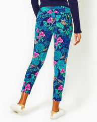 Lilly Pulitzer Upf 50+ Luxletic 28" Corso Pant Low Tide Navy Life Of The Party Golf | Women Bottoms