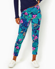 Lilly Pulitzer Upf 50+ Luxletic 28" Corso Pant Low Tide Navy Life Of The Party Golf | Women Bottoms