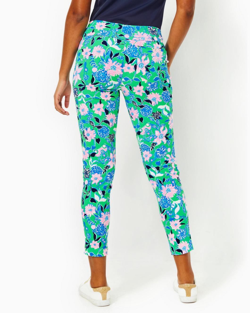 Lilly Pulitzer Upf 50+ Luxletic 28" Corso Pant Spearmint Golf Till You Drop Woven | Women Bottoms