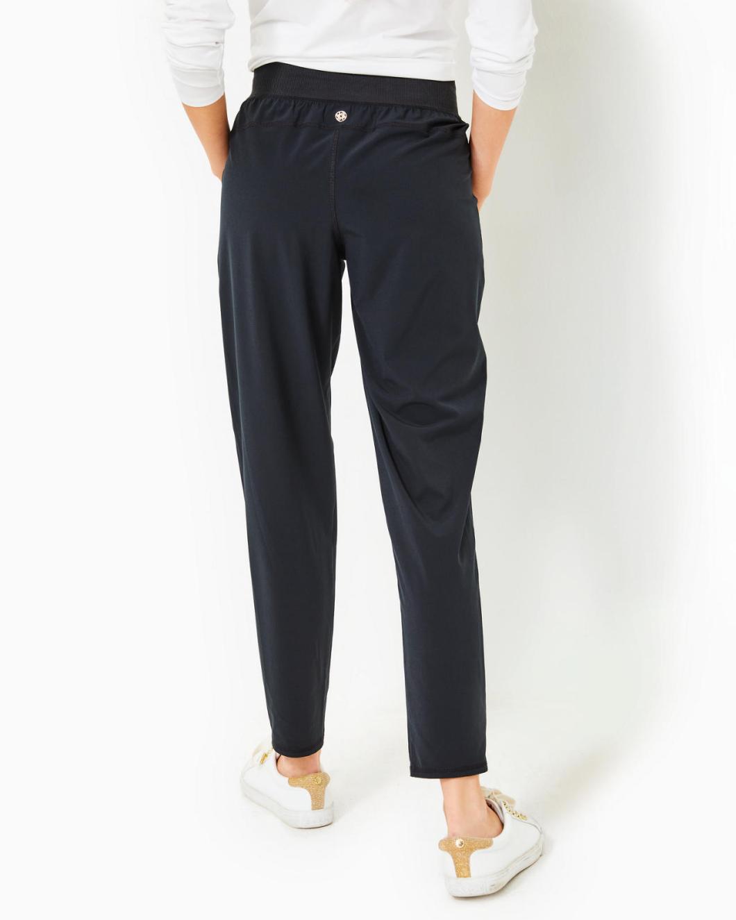 Lilly Pulitzer Upf 50+ Luxletic 28" Run Around Pant Onyx | Women Bottoms