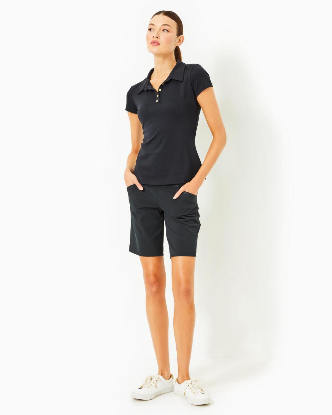 Lilly Pulitzer Upf 50+ Luxletic 9" Reid Short Onyx | Women Bottoms