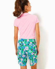 Lilly Pulitzer Upf 50+ Luxletic 9" Reid Short Spearmint Golf Till You Drop Woven | Women Bottoms