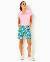 Lilly Pulitzer Upf 50+ Luxletic 9" Reid Short Spearmint Golf Till You Drop Woven | Women Bottoms