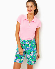 Lilly Pulitzer Upf 50+ Luxletic 9" Reid Short Spearmint Golf Till You Drop Woven | Women Bottoms