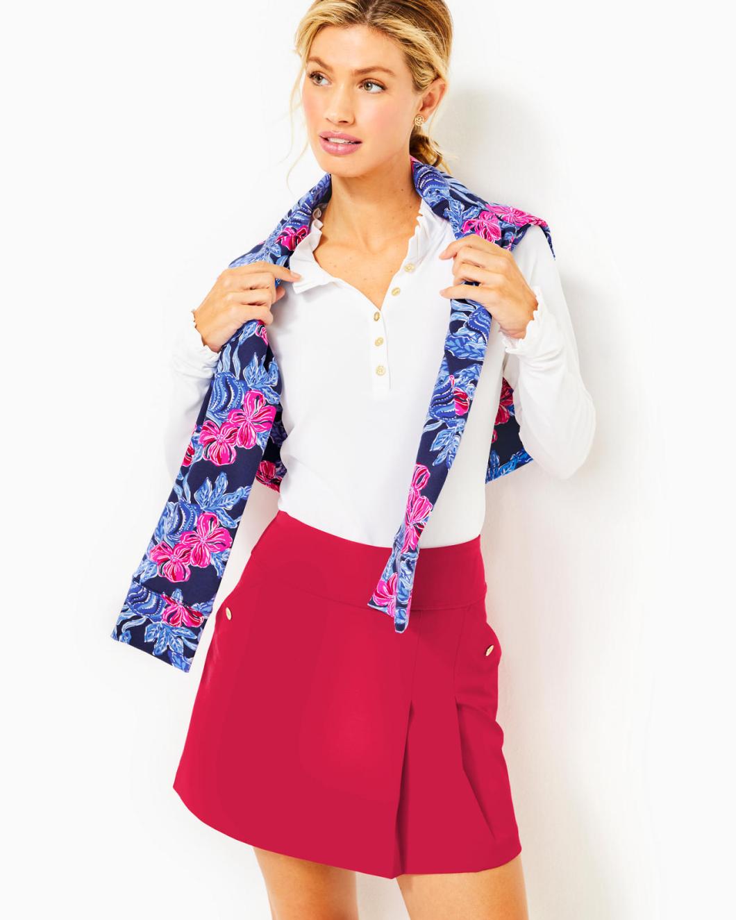 Lilly Pulitzer Upf 50+ Luxletic Antibes Skort Poinsettia Red | Women Bottoms