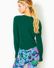 Lilly Pulitzer Upf 50+ Luxletic Emerie Active Tee Evergreen | Women Tops