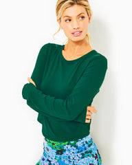 Lilly Pulitzer Upf 50+ Luxletic Emerie Active Tee Evergreen | Women Tops