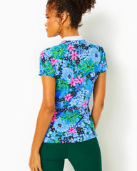 Lilly Pulitzer Upf 50+ Luxletic Frida Polo Multi Soiree All Day | Women Tops