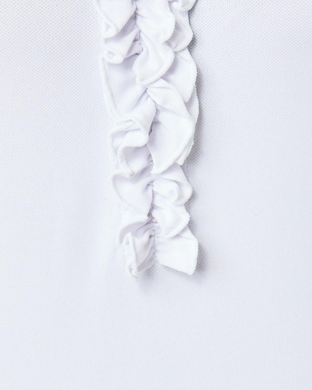 Lilly Pulitzer Upf 50+ Luxletic Frida Ruffle Polo Top Resort White | Women Tops