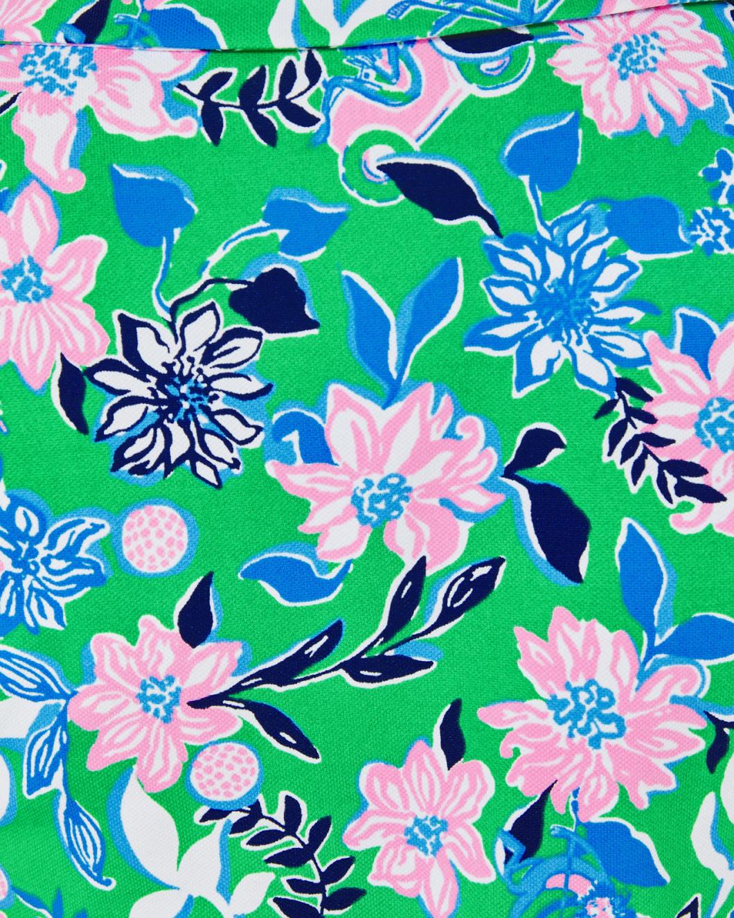 Lilly Pulitzer Upf 50+ Luxletic Frida Scallop Polo Top Spearmint Golf Till You Drop | Women Tops