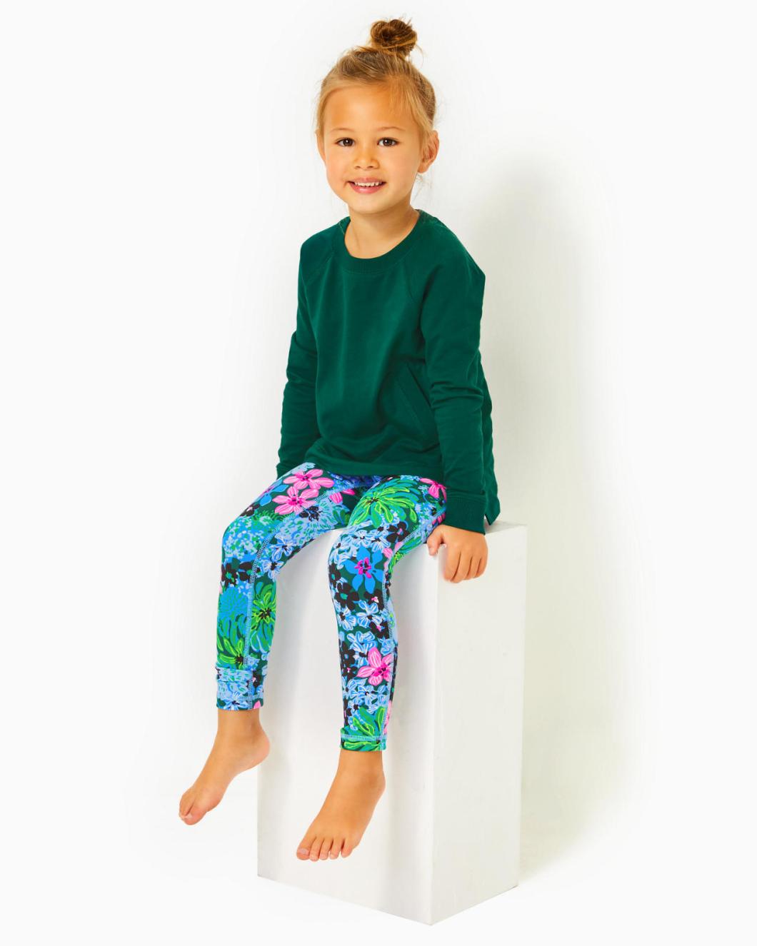 Lilly Pulitzer Upf 50+ Luxletic Girls Mini Weekender Legging Multi Soiree All Day | Girl Tops &amp; Bottoms