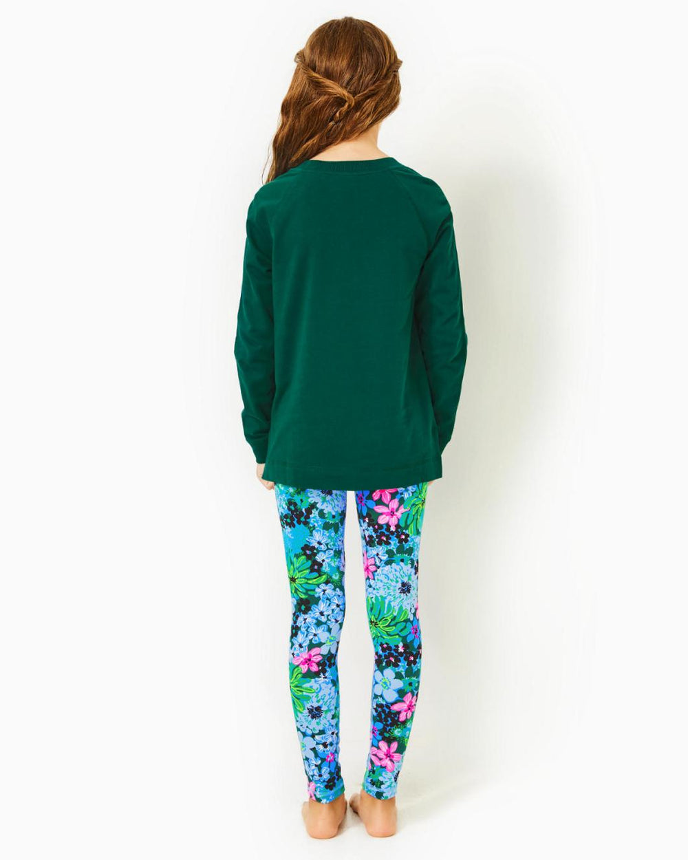 Lilly Pulitzer Upf 50+ Luxletic Girls Mini Weekender Legging Multi Soiree All Day | Girl Tops &amp; Bottoms