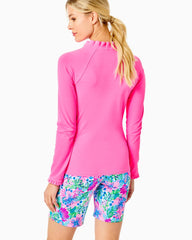 Lilly Pulitzer Upf 50+ Luxletic Hutton Polo Pink Isle | Women Tops