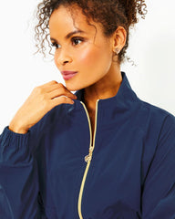 Lilly Pulitzer Upf 50+ Luxletic Islanna Performance Jacket Low Tide Navy | Women Tops