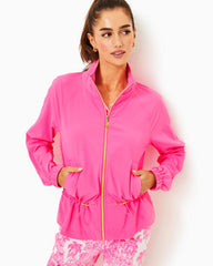 Lilly Pulitzer Upf 50+ Luxletic Islanna Performance Jacket Roxie Pink | Women Tops
