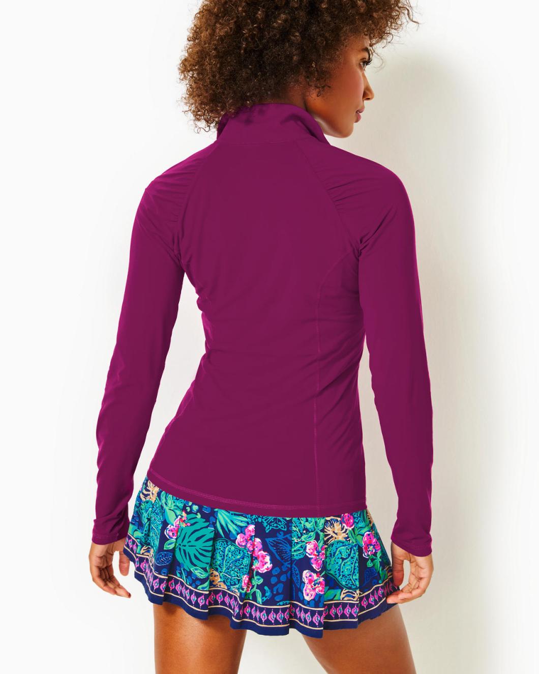 Lilly Pulitzer Upf 50+ Luxletic Justine Pullover Mulberry | Women Tops