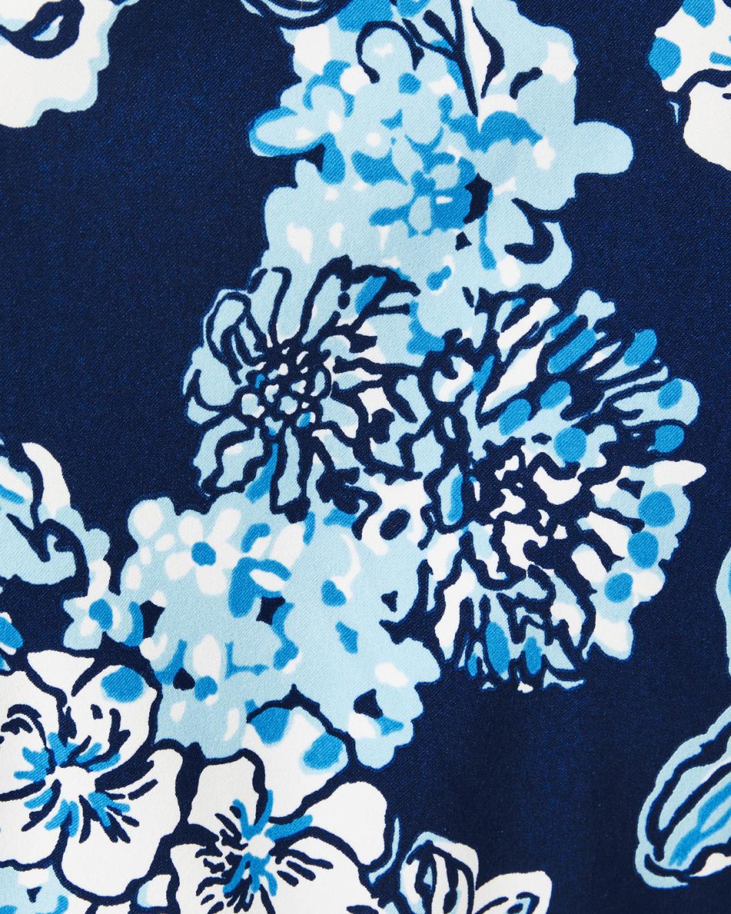 Lilly Pulitzer Upf 50+ Luxletic Kathy Dress Low Tide Navy Bouquet All Day Golf | Women Active Dresses