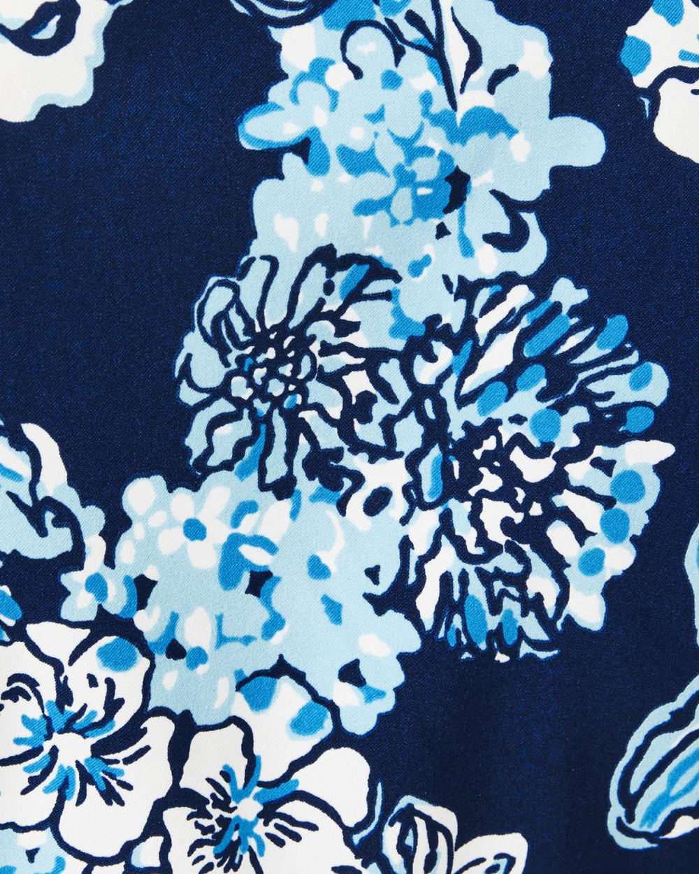 Lilly Pulitzer Upf 50+ Luxletic Kathy Dress Low Tide Navy Bouquet All Day Golf | Women Active Dresses