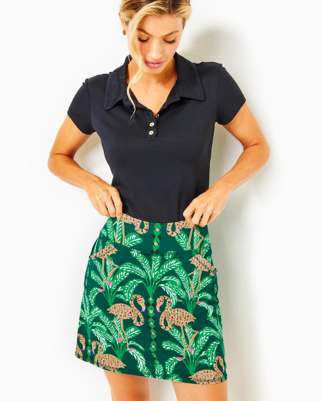 Lilly Pulitzer Upf 50+ Luxletic Maryana Skort Evergreen Stir It Up Engineered | Women Bottoms