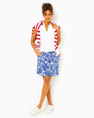 Lilly Pulitzer Upf 50+ Luxletic Monica Skort Deeper Coconut Ride With Me Golf | Women Bottoms