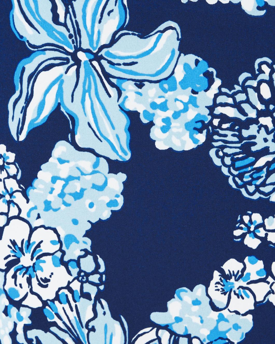 Lilly Pulitzer Upf 50+ Luxletic Monica Skort Low Tide Navy Bouquet All Day Golf | Women Bottoms