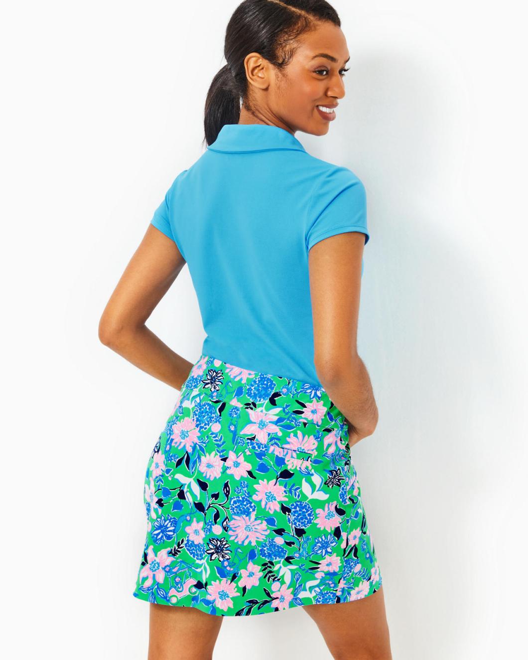 Lilly Pulitzer Upf 50+ Luxletic Monica Skort Spearmint Golf Till You Drop Woven | Women Bottoms