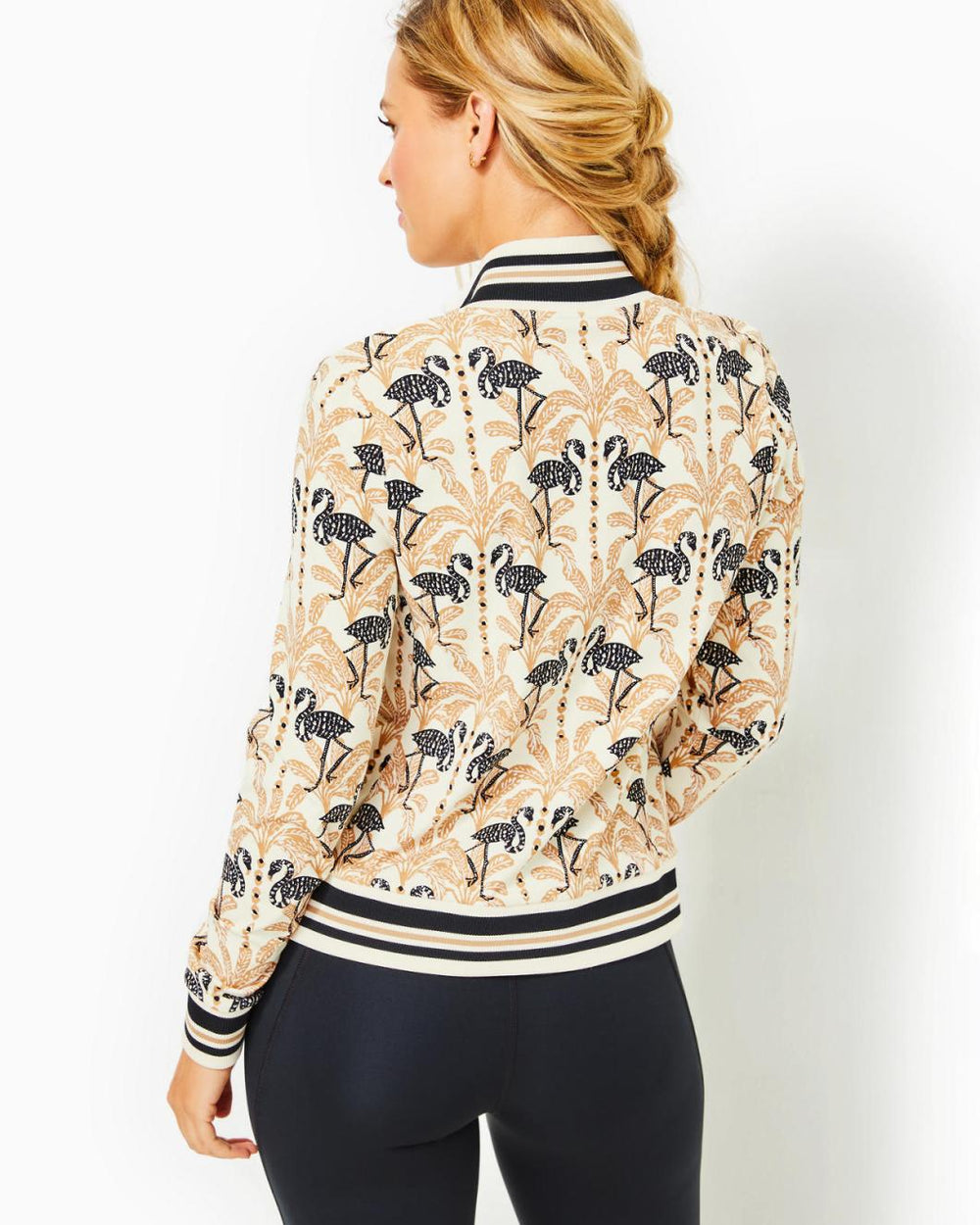 Lilly Pulitzer Upf 50+ Luxletic Regate Jacket Deeper Coconut Lil Stir It Up | Women Tops