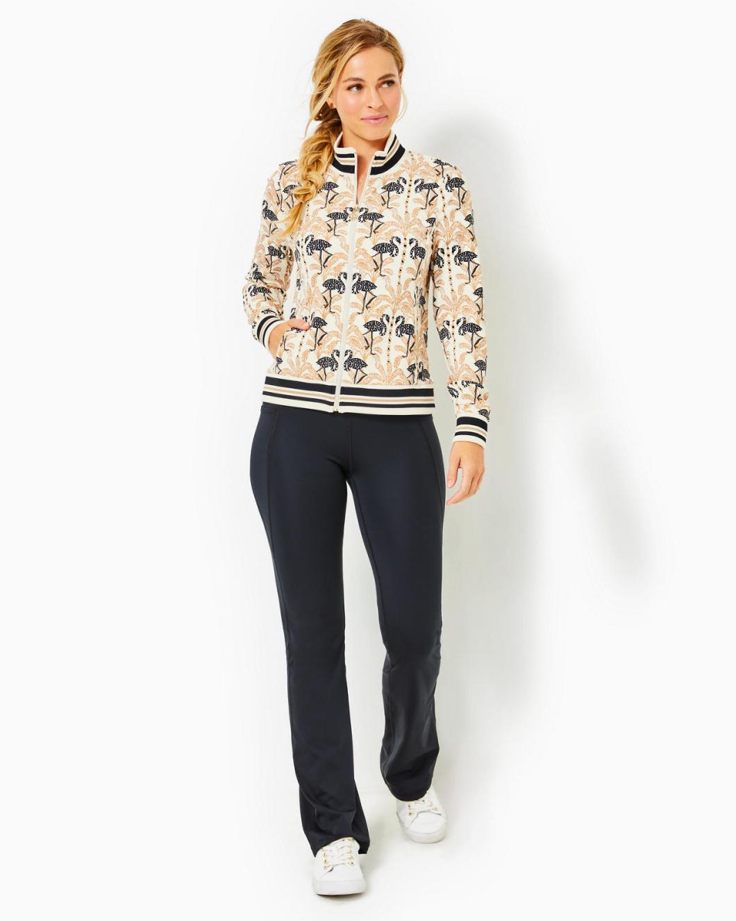 Lilly Pulitzer Upf 50+ Luxletic Regate Jacket Deeper Coconut Lil Stir It Up | Women Tops