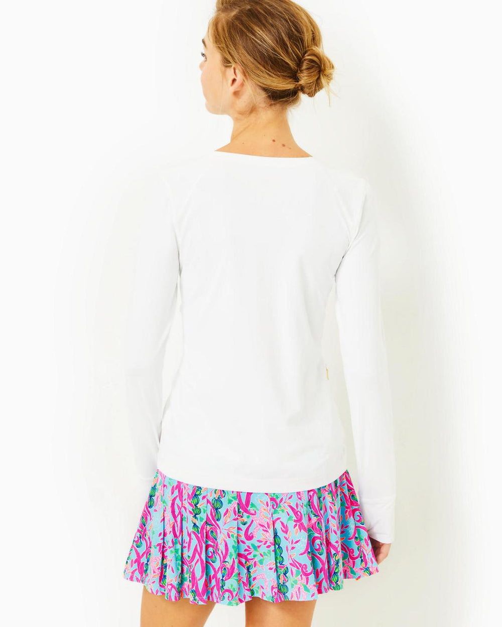 Lilly Pulitzer Upf 50+ Luxletic Renay Sunguard Top Resort White | Women Tops