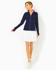 Lilly Pulitzer Upf 50+ Luxletic Tennison Full-Zip Jacket True Navy | Women Tops