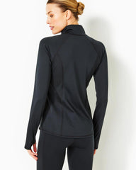 Lilly Pulitzer Upf 50+ Luxletic Tennison Jacket Onyx | Women Tops