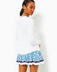 Lilly Pulitzer Upf 50+ Luxletic Westley Long Sleeve Tee Resort White | Women Tops