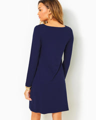 Lilly Pulitzer Upf 50+ Maddox Straight Dress True Navy | Women Straight Dresses