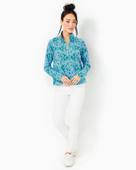 Lilly Pulitzer Upf 50+ Melena Popover Bon Bon Blue Leapin Leopards | Women Tops