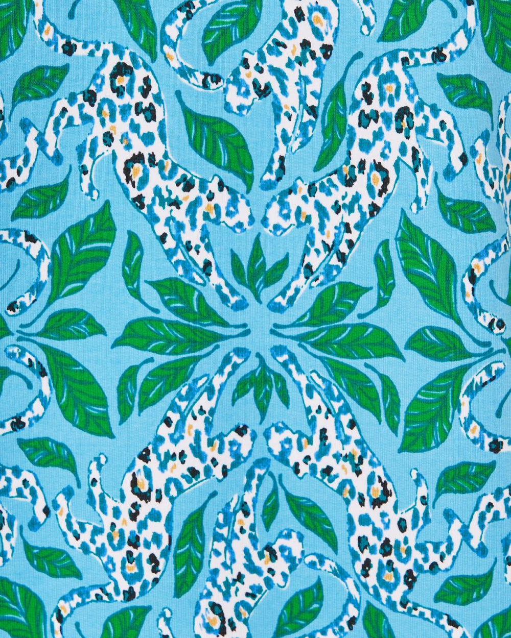 Lilly Pulitzer Upf 50+ Melena Popover Bon Bon Blue Leapin Leopards | Women Tops