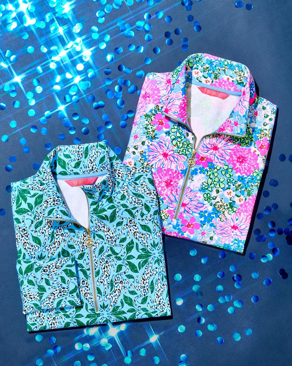 Lilly Pulitzer Upf 50+ Melena Popover Multi Lil Soiree All Day | Women Tops