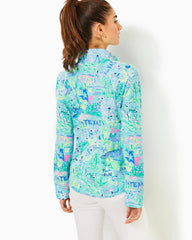 Lilly Pulitzer Upf 50+ Skipper Popover Bayside Blue Lilly Loves Texas | Women Tops