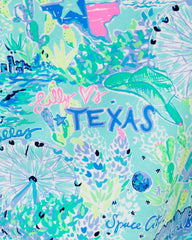 Lilly Pulitzer Upf 50+ Skipper Popover Bayside Blue Lilly Loves Texas | Women Tops