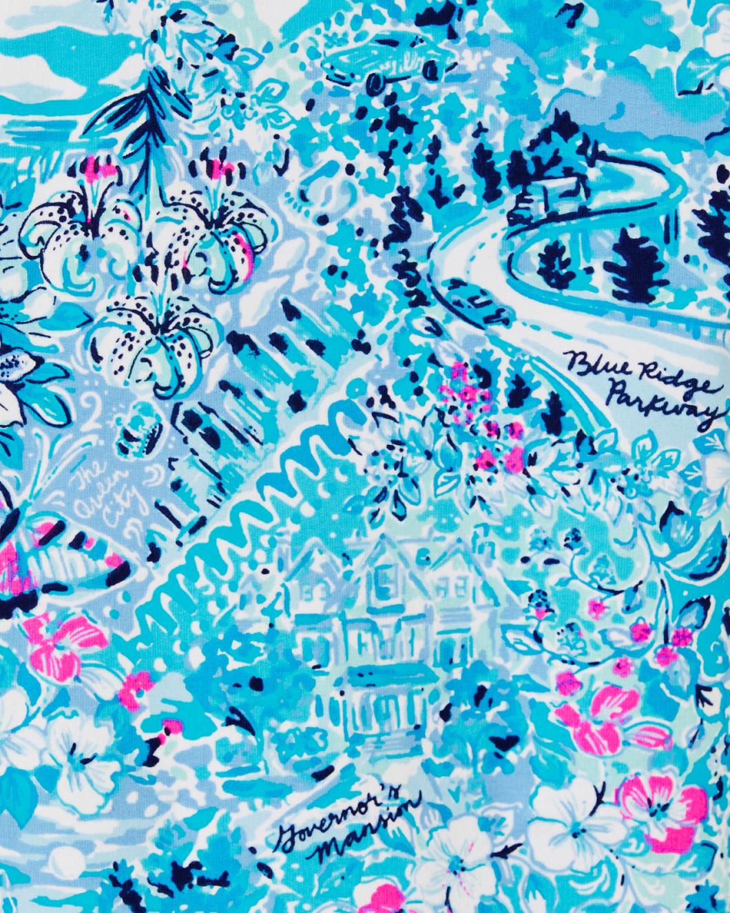Lilly Pulitzer Upf 50+ Skipper Popover Blue Peri Lilly Loves North Carolina | Women Tops