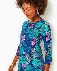 Lilly Pulitzer Upf 50+ Solia Chillylilly Dress Low Tide Navy Life Of The Party | Women Swing Dresses