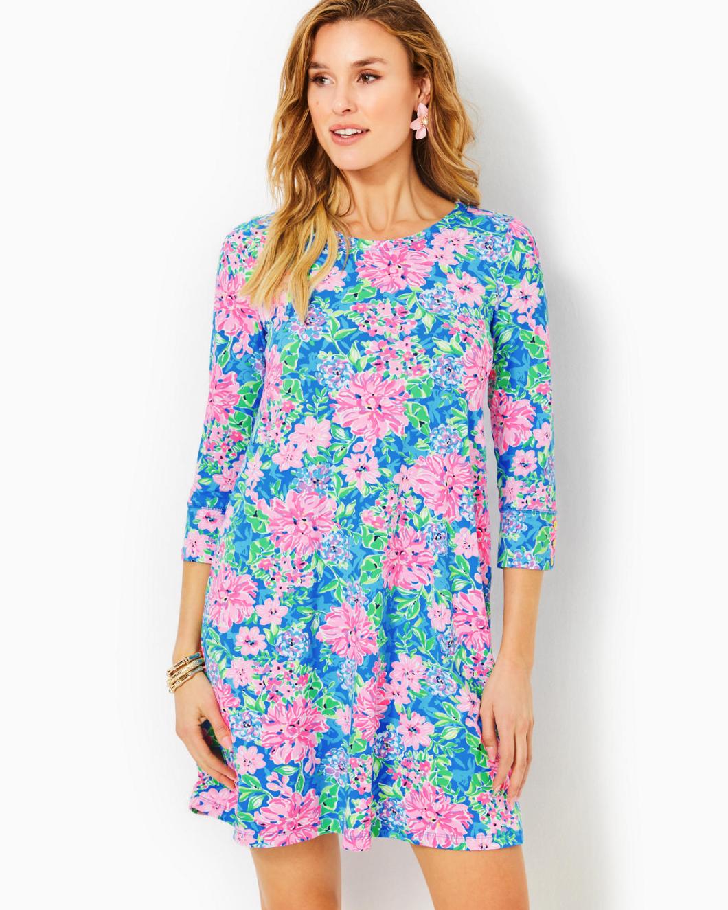 Lilly Pulitzer Upf 50+ Solia Chillylilly Dress Multi Spring In Your Step | Women Swing Dresses