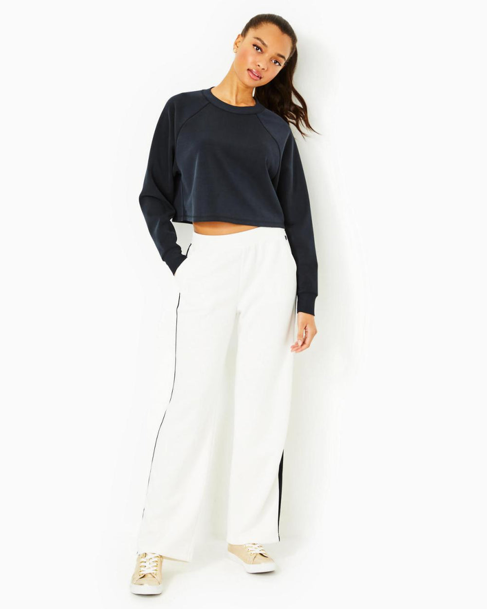 Lilly Pulitzer Upf 50+ Zelek Pullover Noir | Women Tops