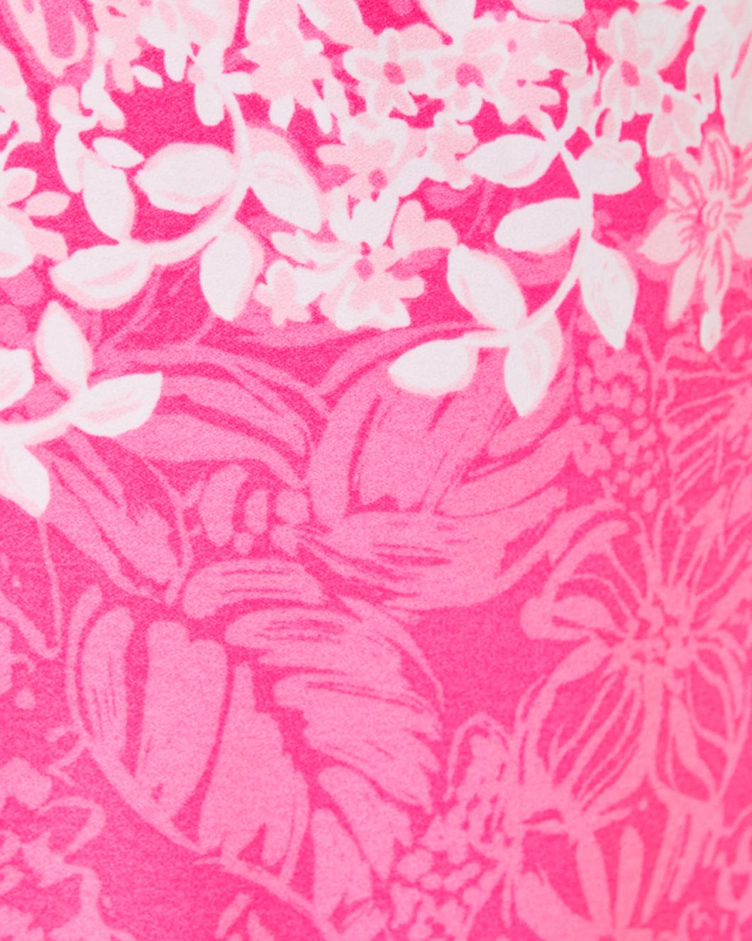 Lilly Pulitzer Winola Off-The-Shoulder Romper Roxie Pink Shadow Dancer Engineered Romper | Women Rompers &amp; Jumpsuits